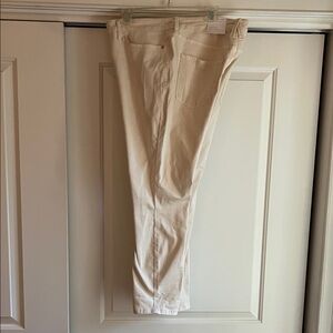 LC Lauren Conrad High-Rise Skinny Ankle Pants - Cream